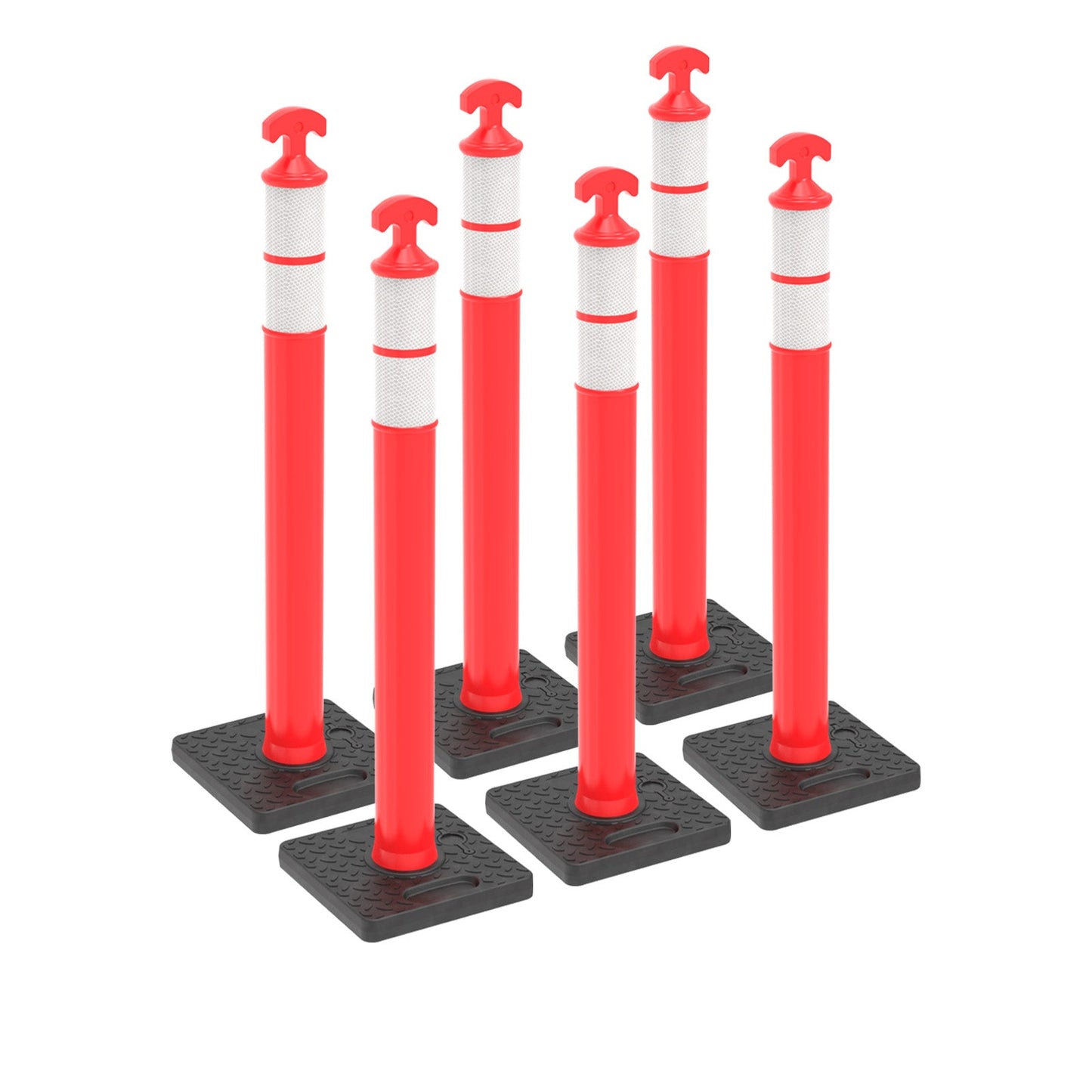 T-Top Delineator Post with Rubber/Water-Filled Base