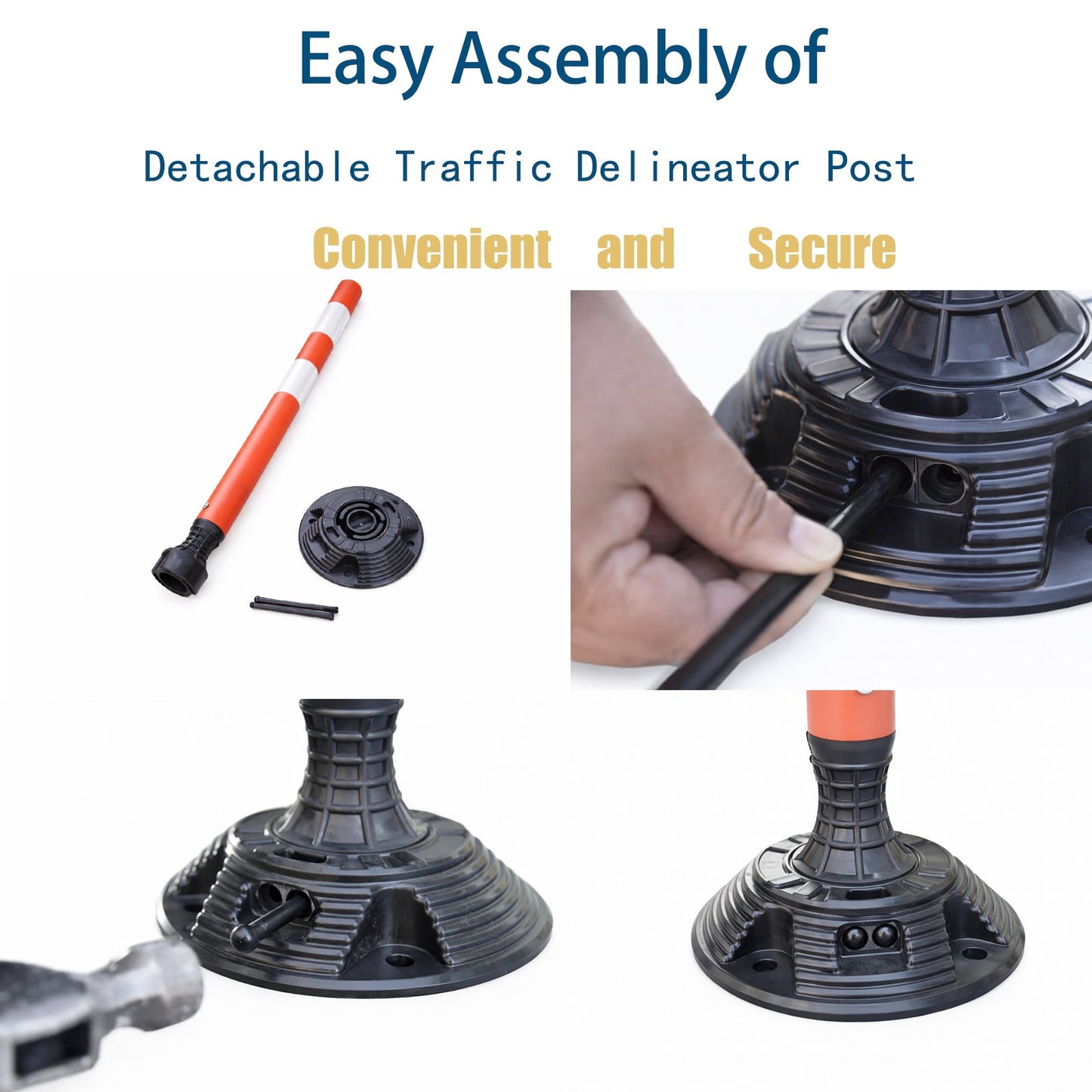 Flexible SpringBack Surface Mount Delineator Post