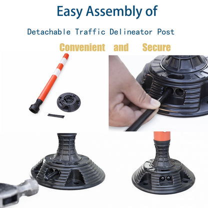 Flexible SpringBack Surface Mount Delineator Post