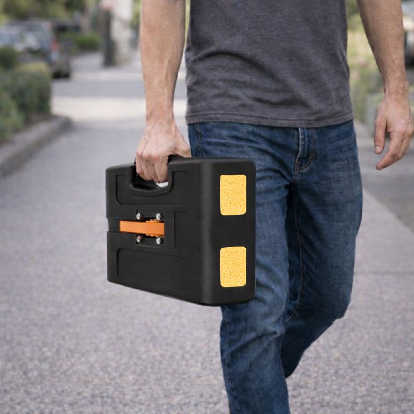 Roll-Up Sign Stand with Weighted Rubber Base