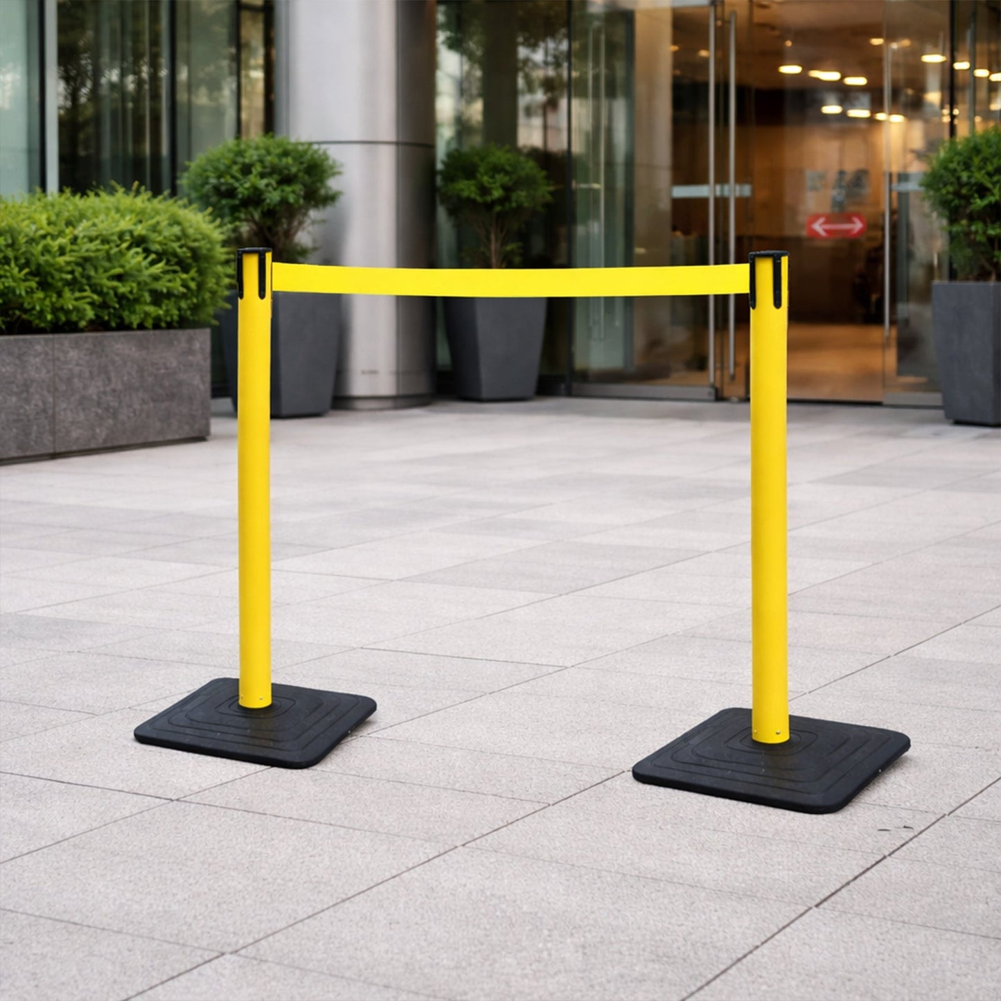 4-Pack 10ft Retractable Belt Stanchion Post