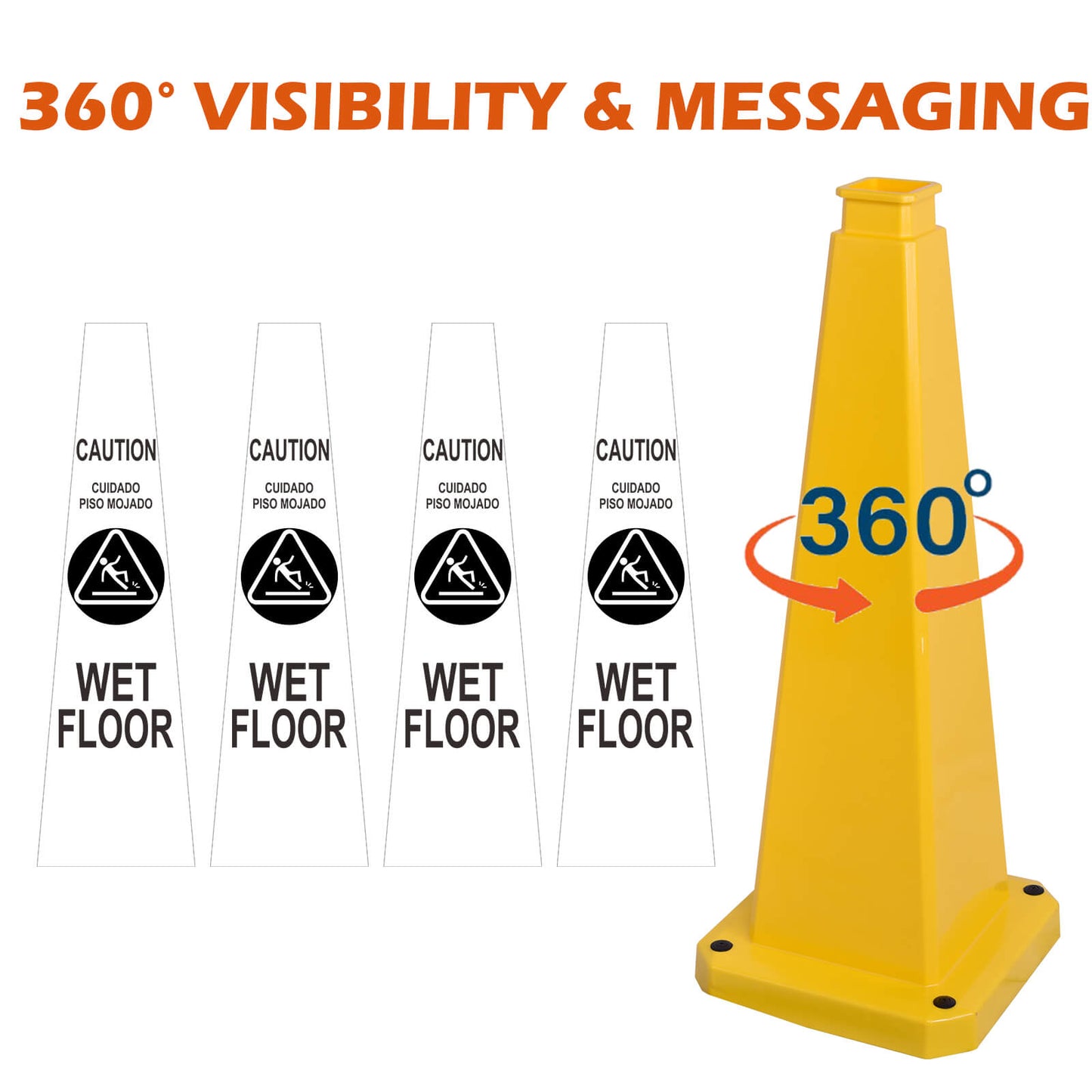 Safety Caution Cone with Handle
