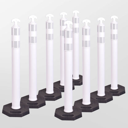 9PCS T-Top Delinetor Post with Base