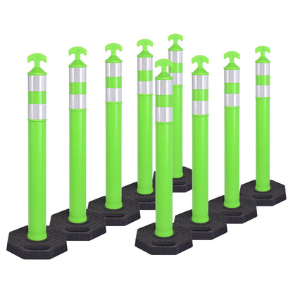 9PCS T-Top Delinetor Post with Base