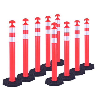 9PCS T-Top Delinetor Post with Base