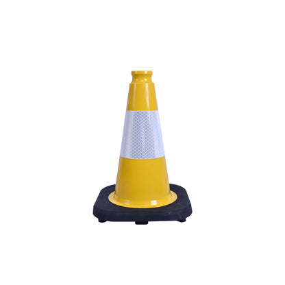 12-36Inch Black Base Traffic Cones with Reflective Stripe