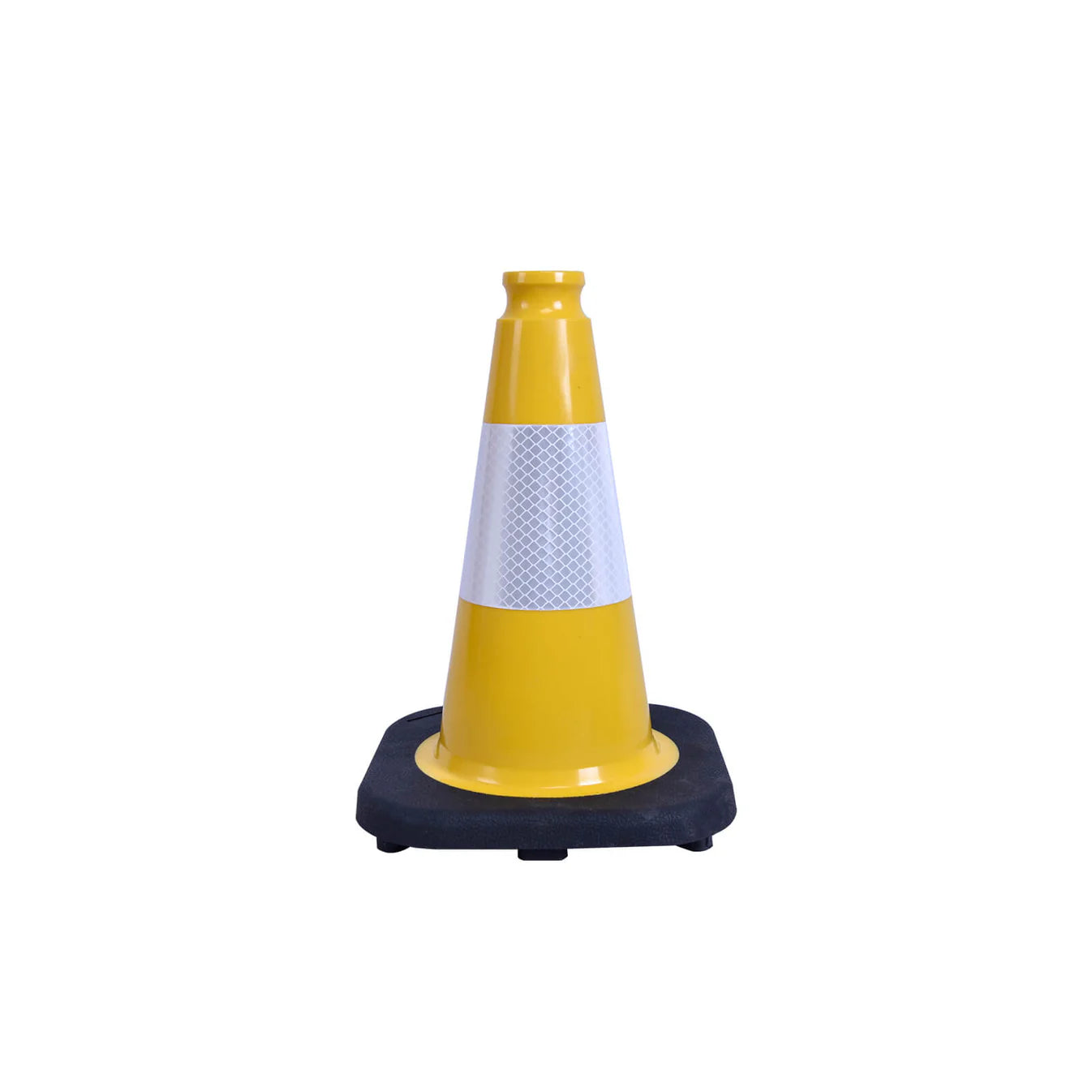 12-36Inch Black Base Traffic Cones with Reflective Stripe