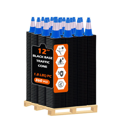 Light Weight Black Base Traffic Cone