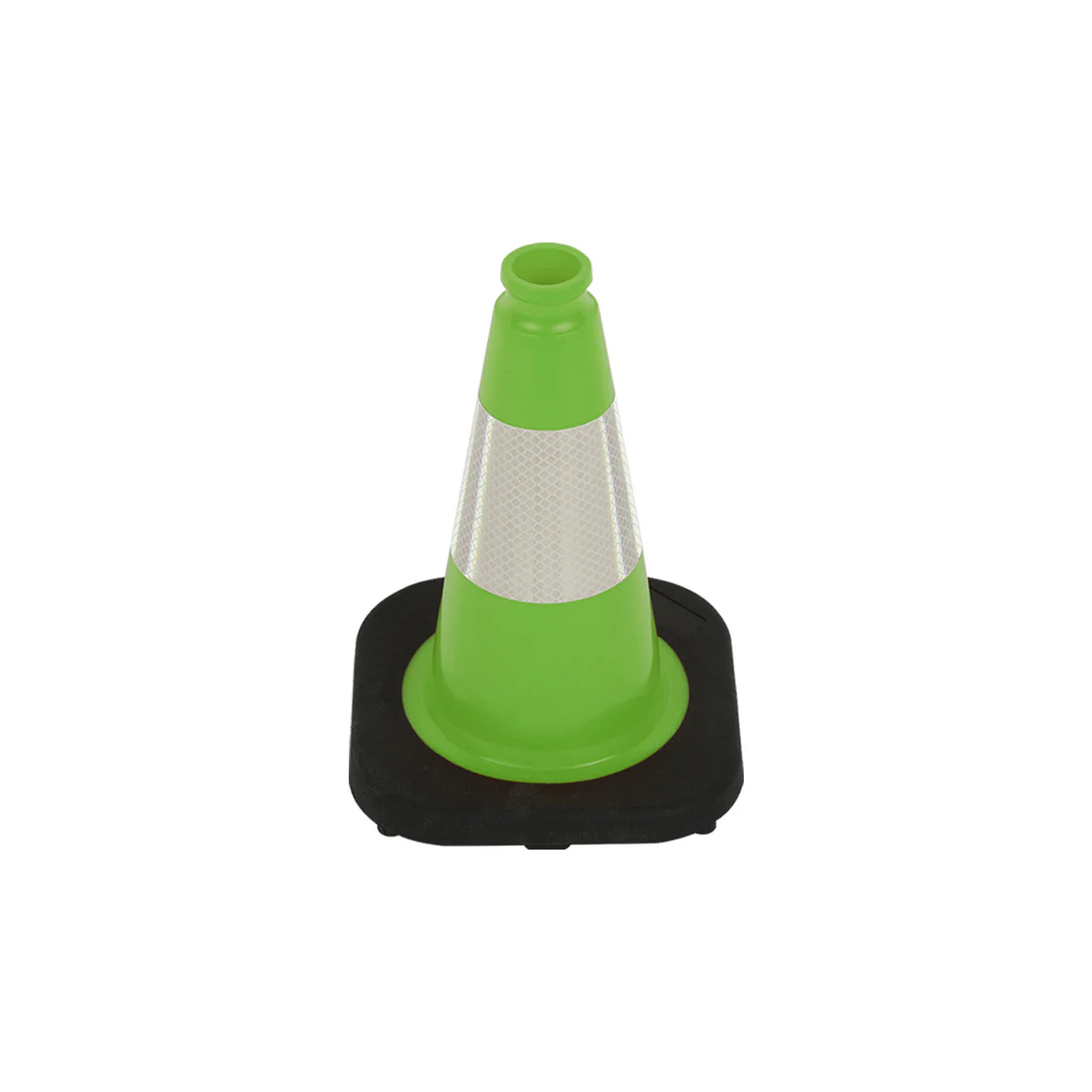 12-36Inch Black Base Traffic Cones with Reflective Stripe