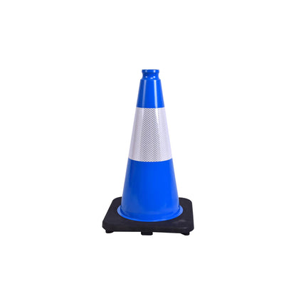 12-36Inch Black Base Traffic Cones with Reflective Stripe