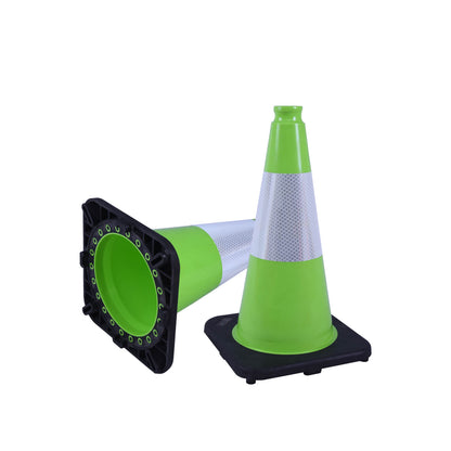 Wide Body MUTCD Black Base Traffic Cone