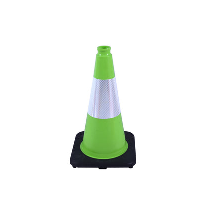 12-36Inch Black Base Traffic Cones with Reflective Stripe