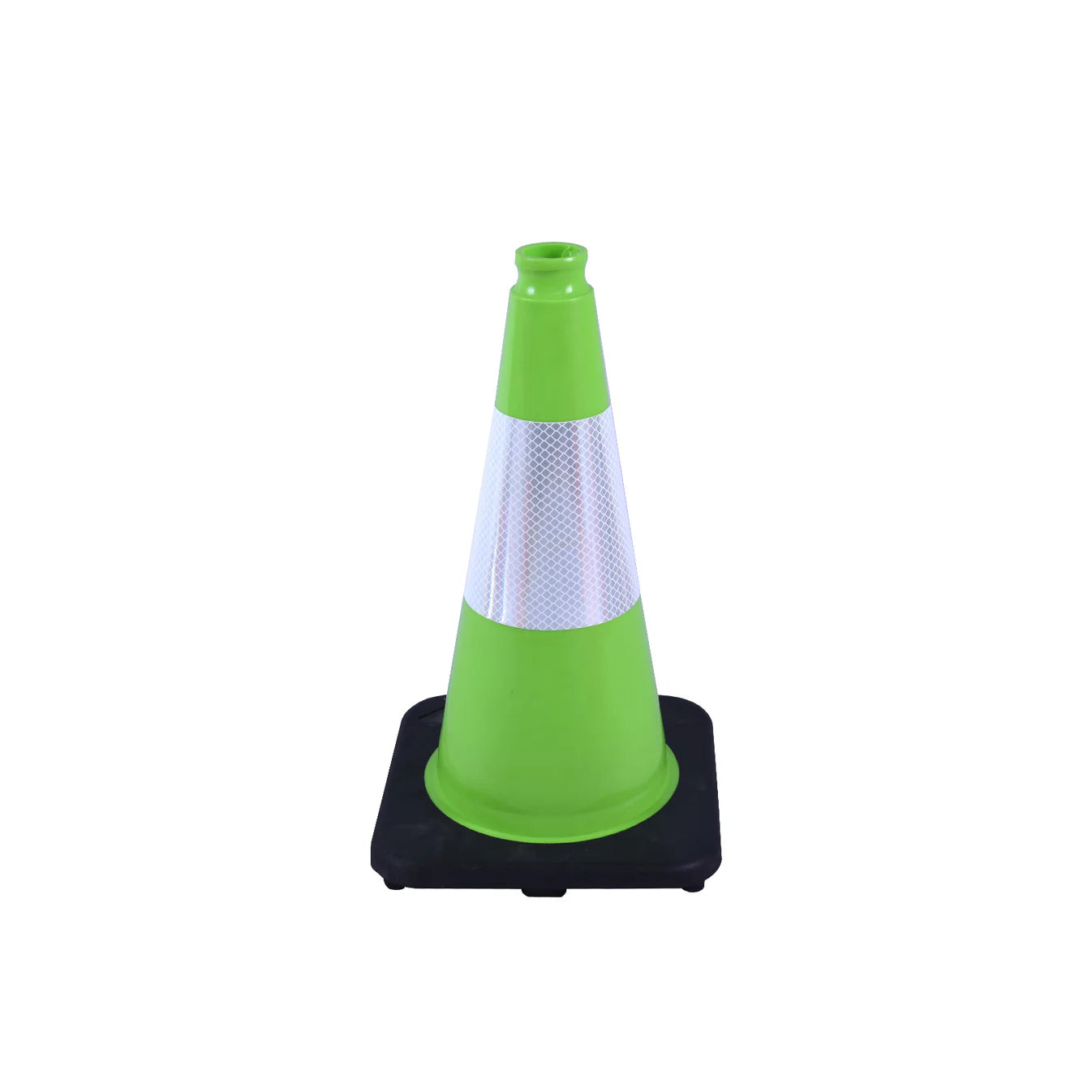 12-36Inch Black Base Traffic Cones with Reflective Stripe
