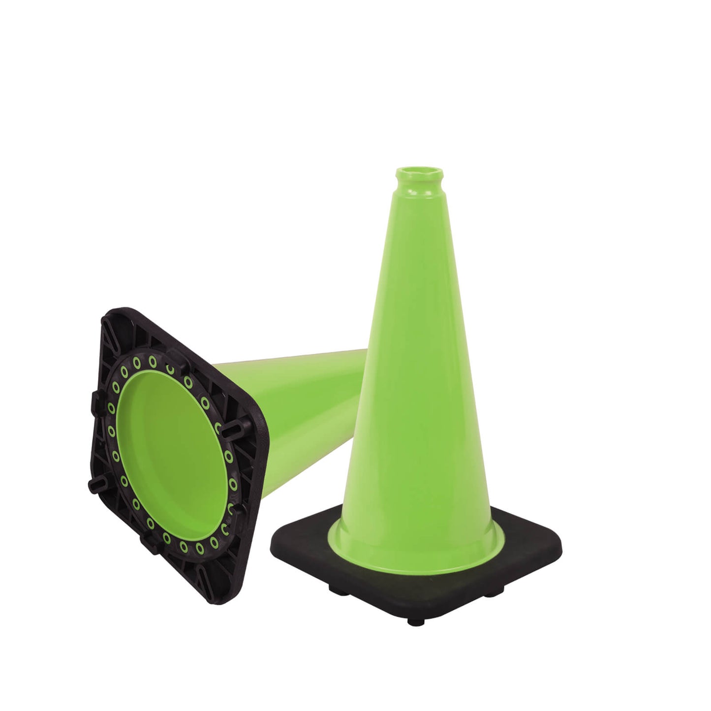 Wide Body MUTCD Black Base Traffic Cone