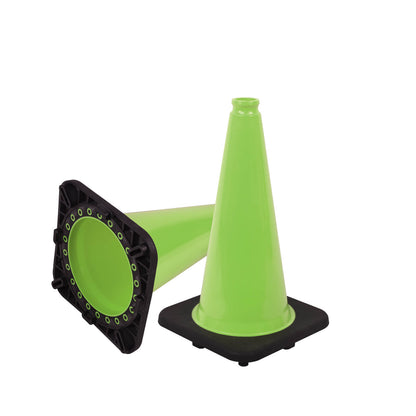 Wide Body MUTCD Black Base Traffic Cone