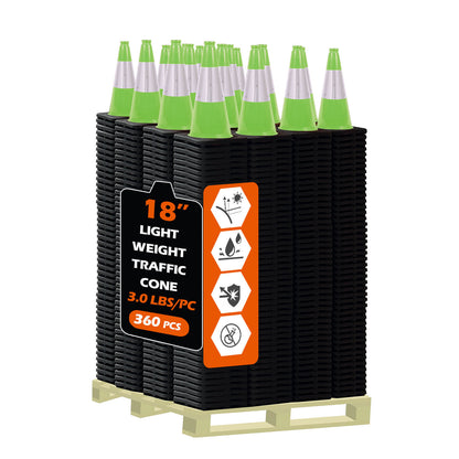 Light Weight Black Base Traffic Cone