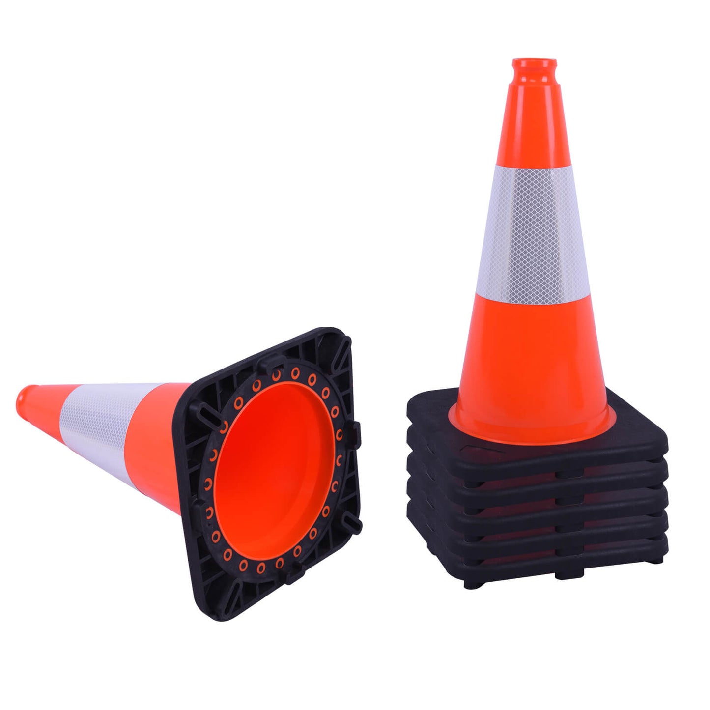 Light Weight Black Base Traffic Cone