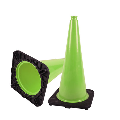 Wide Body MUTCD Black Base Traffic Cone