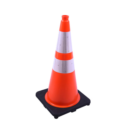 Wide Body MUTCD Black Base Traffic Cone
