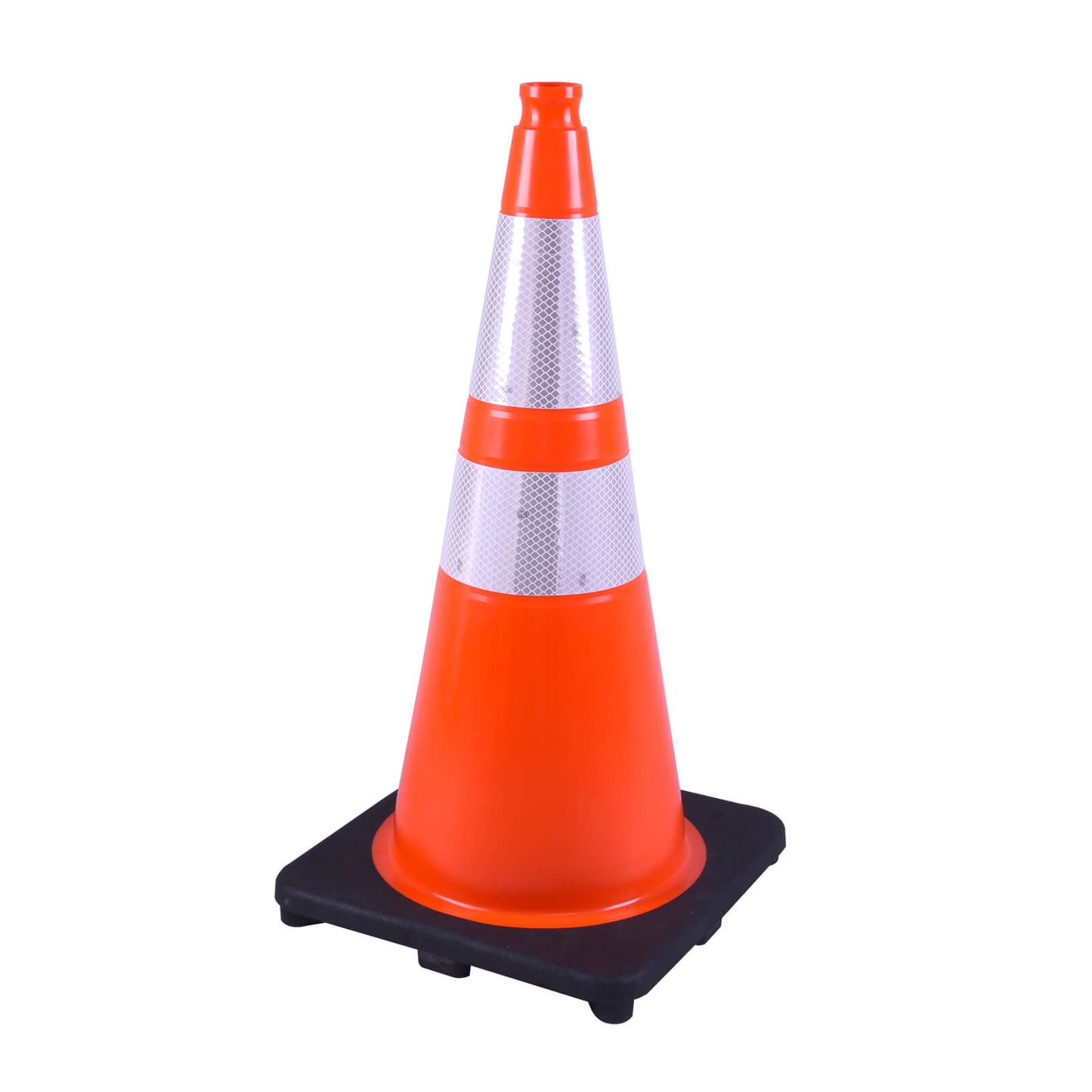 Wide Body MUTCD Black Base Traffic Cone