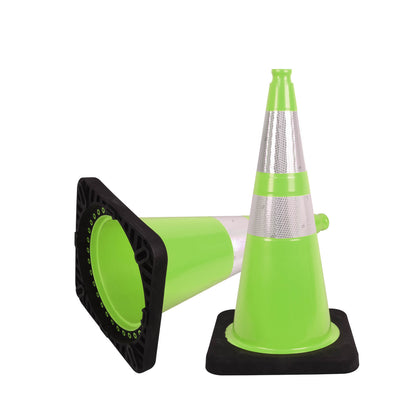 Wide Body MUTCD Black Base Traffic Cone