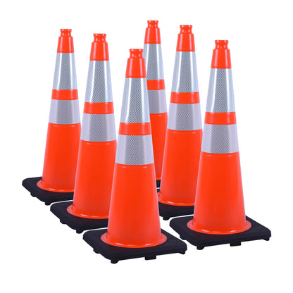Light Weight Black Base Traffic Cone
