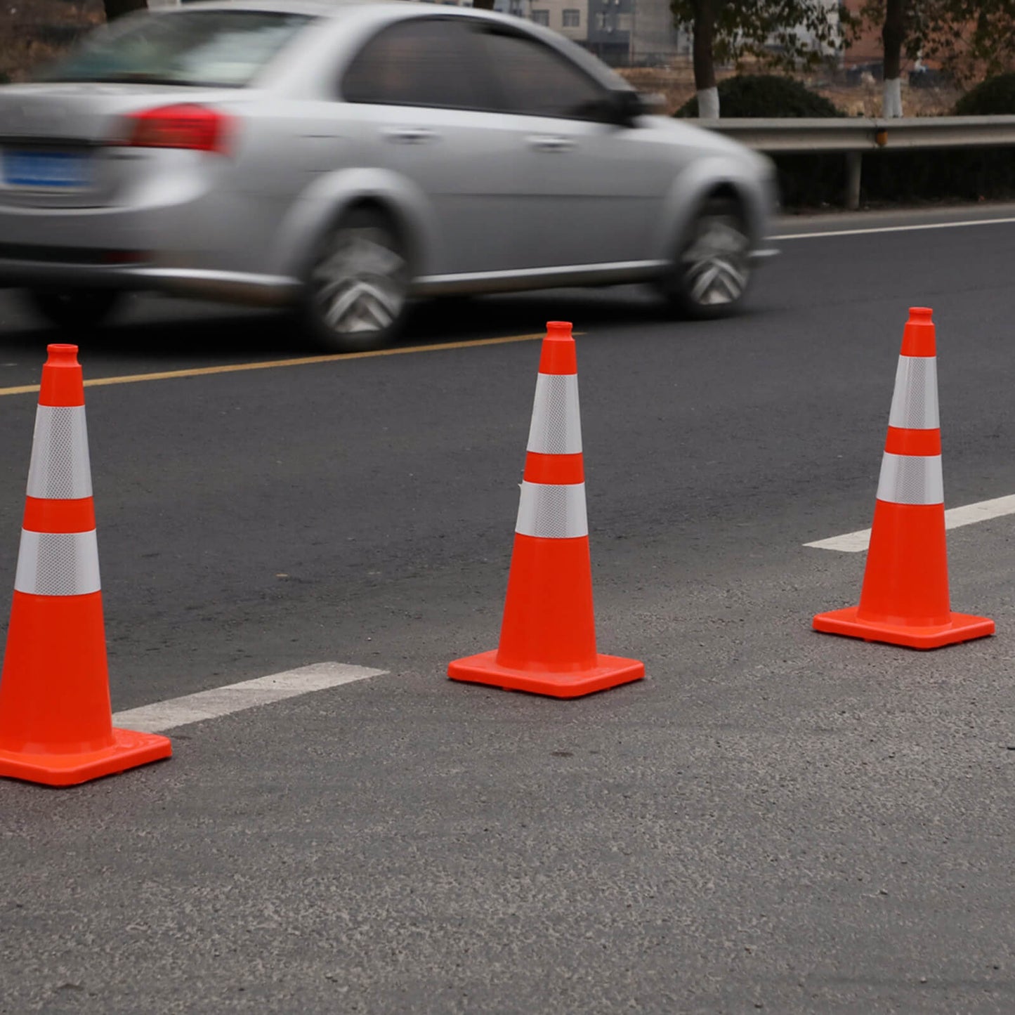 Light Weight Solid Orange Traffic Cone