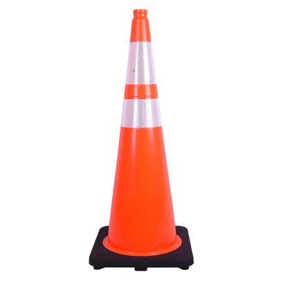 Wide Body MUTCD Black Base Traffic Cone