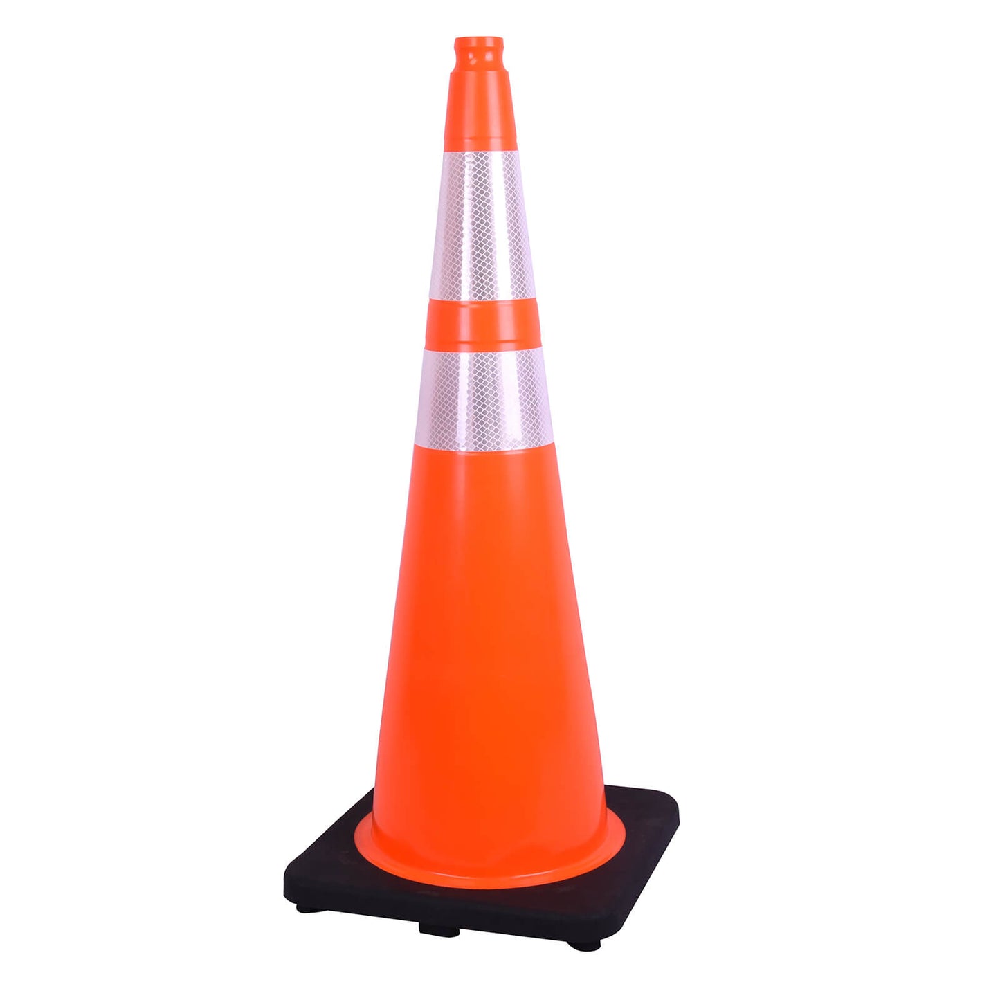 Wide Body MUTCD Black Base Traffic Cone