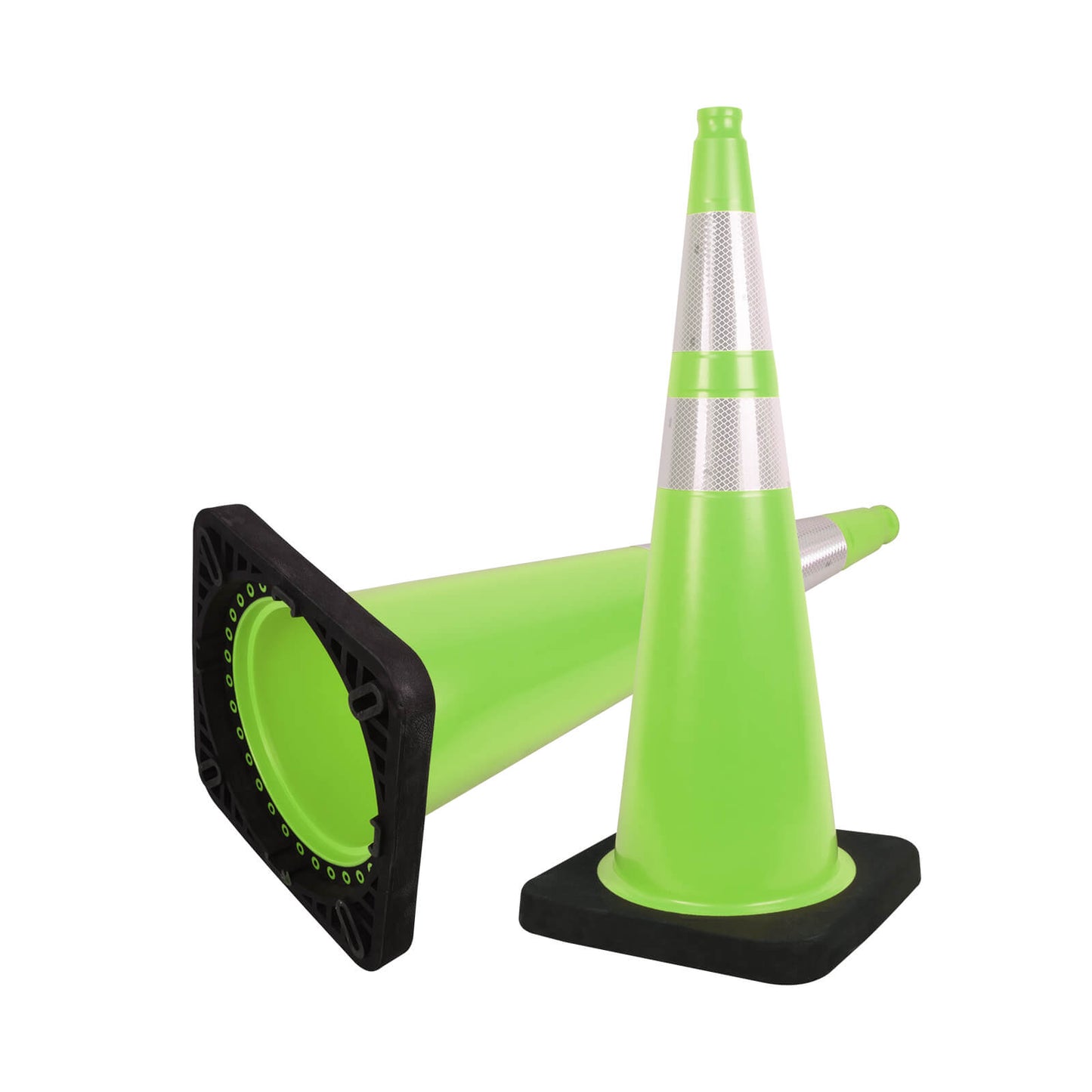 Wide Body MUTCD Black Base Traffic Cone