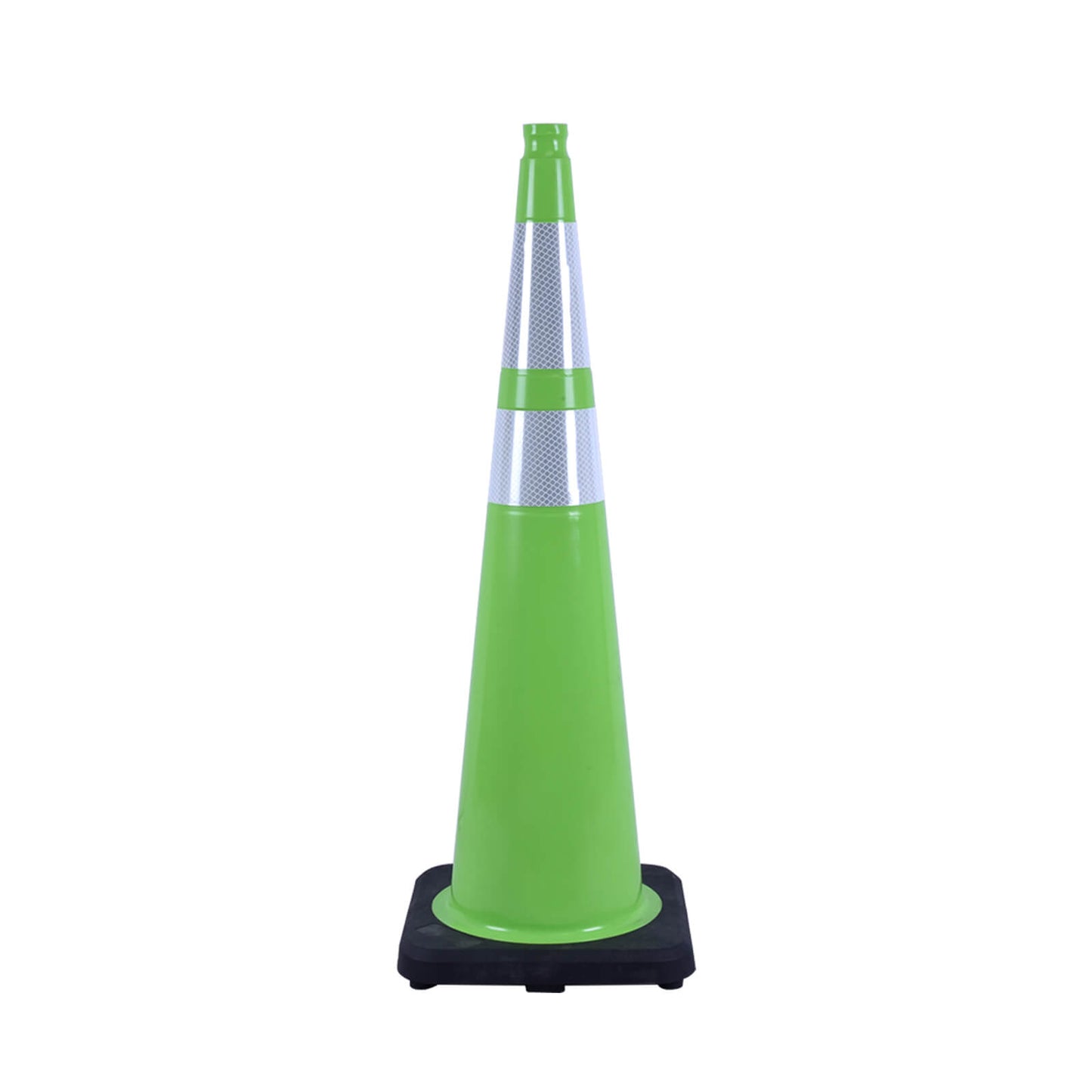 12-36Inch Black Base Traffic Cones with Reflective Stripe
