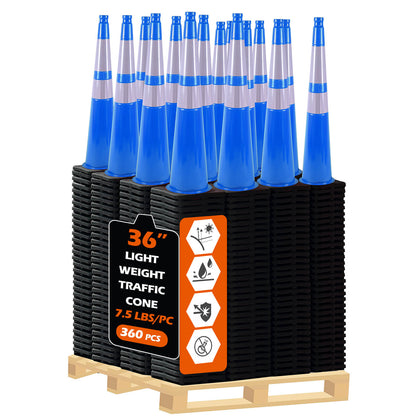 Light Weight Black Base Traffic Cone