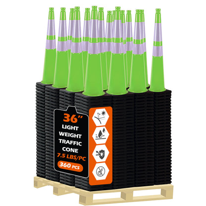 Light Weight Black Base Traffic Cone