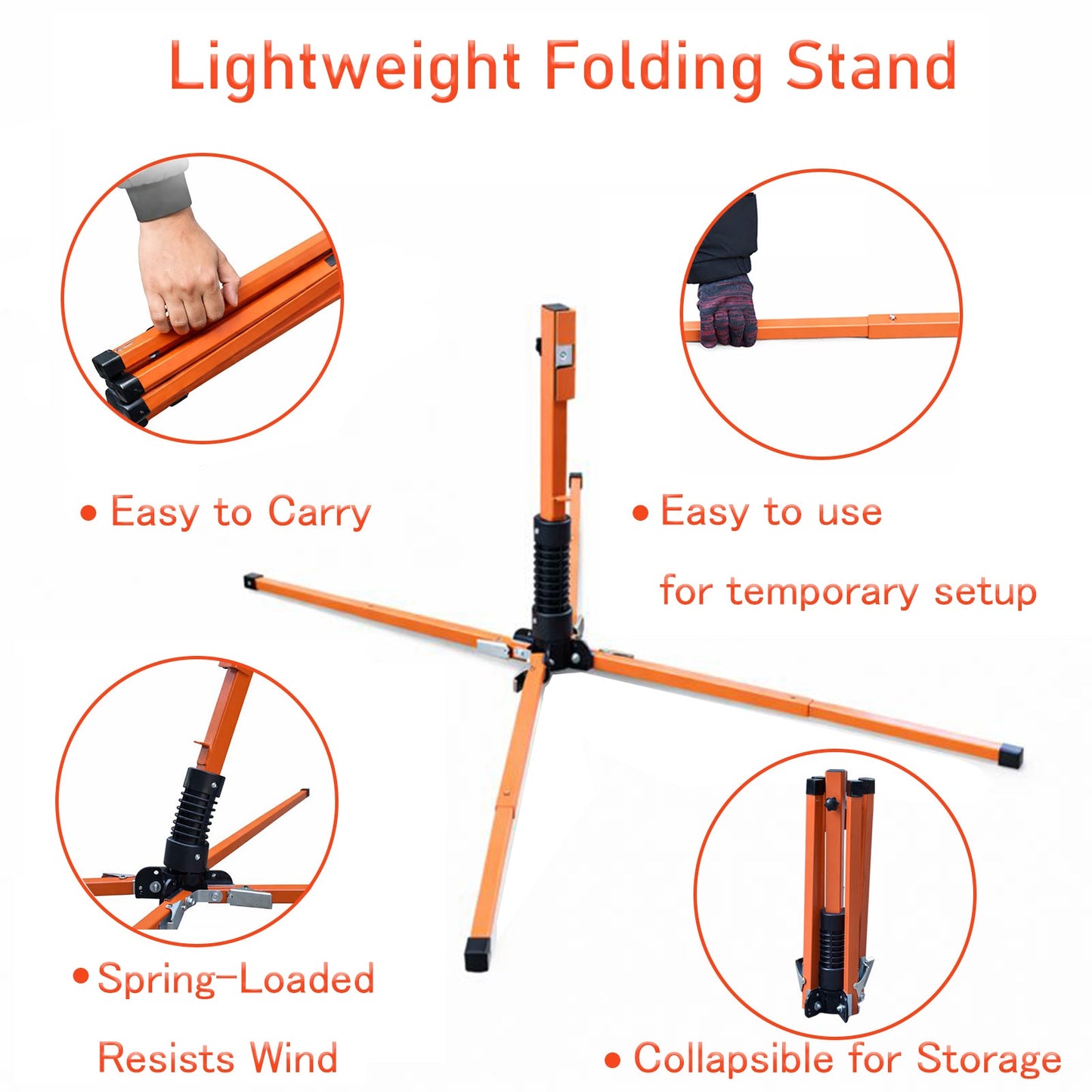 Portable Roll-Up Sign Stand with Spring System
