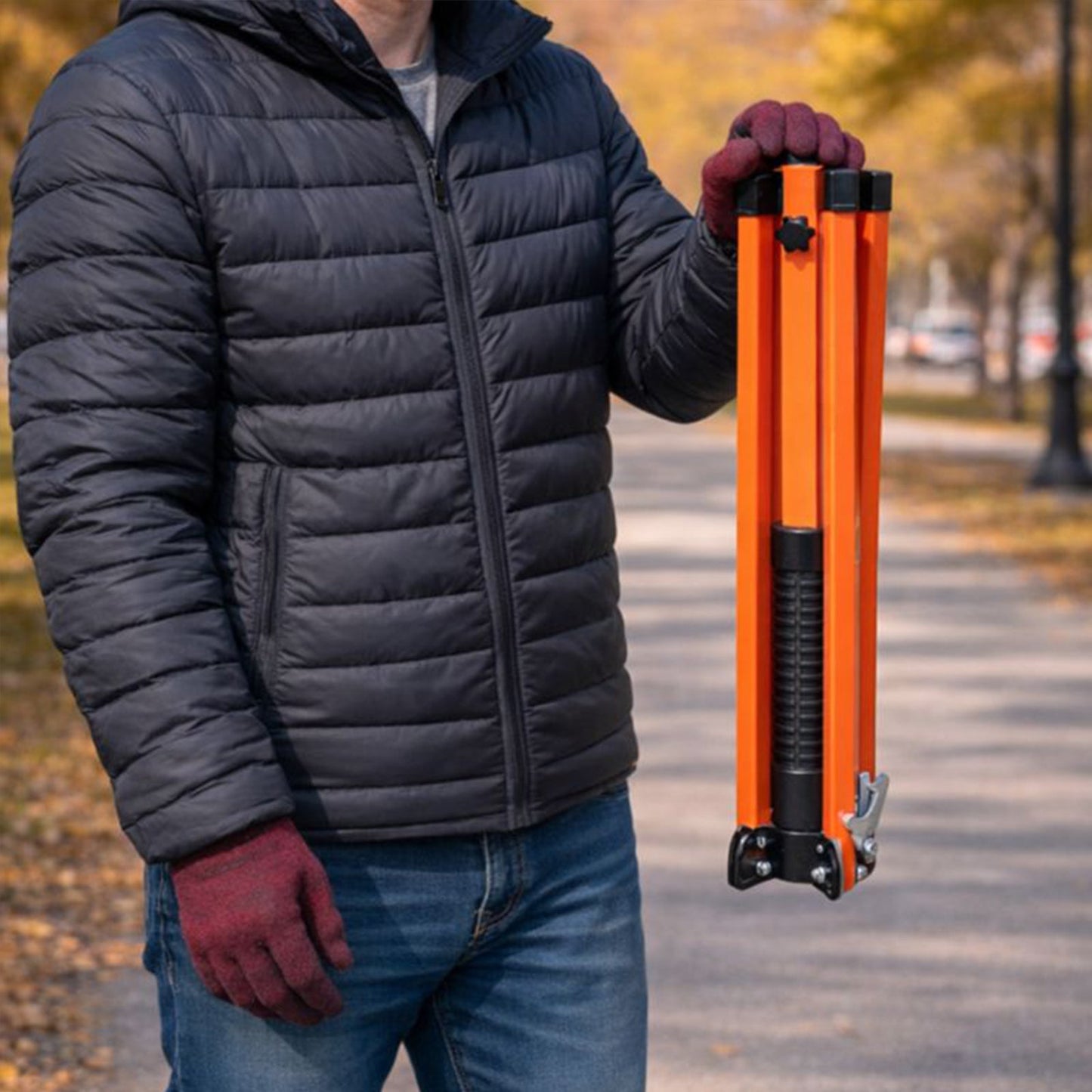 Portable Roll-Up Sign Stand with Spring System
