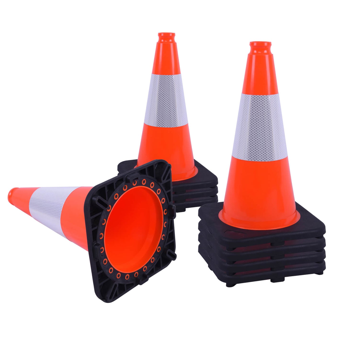 Light Weight Black Base Traffic Cone