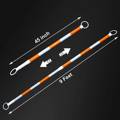 4-9 Ft Traffic Cone Bar 8PCS