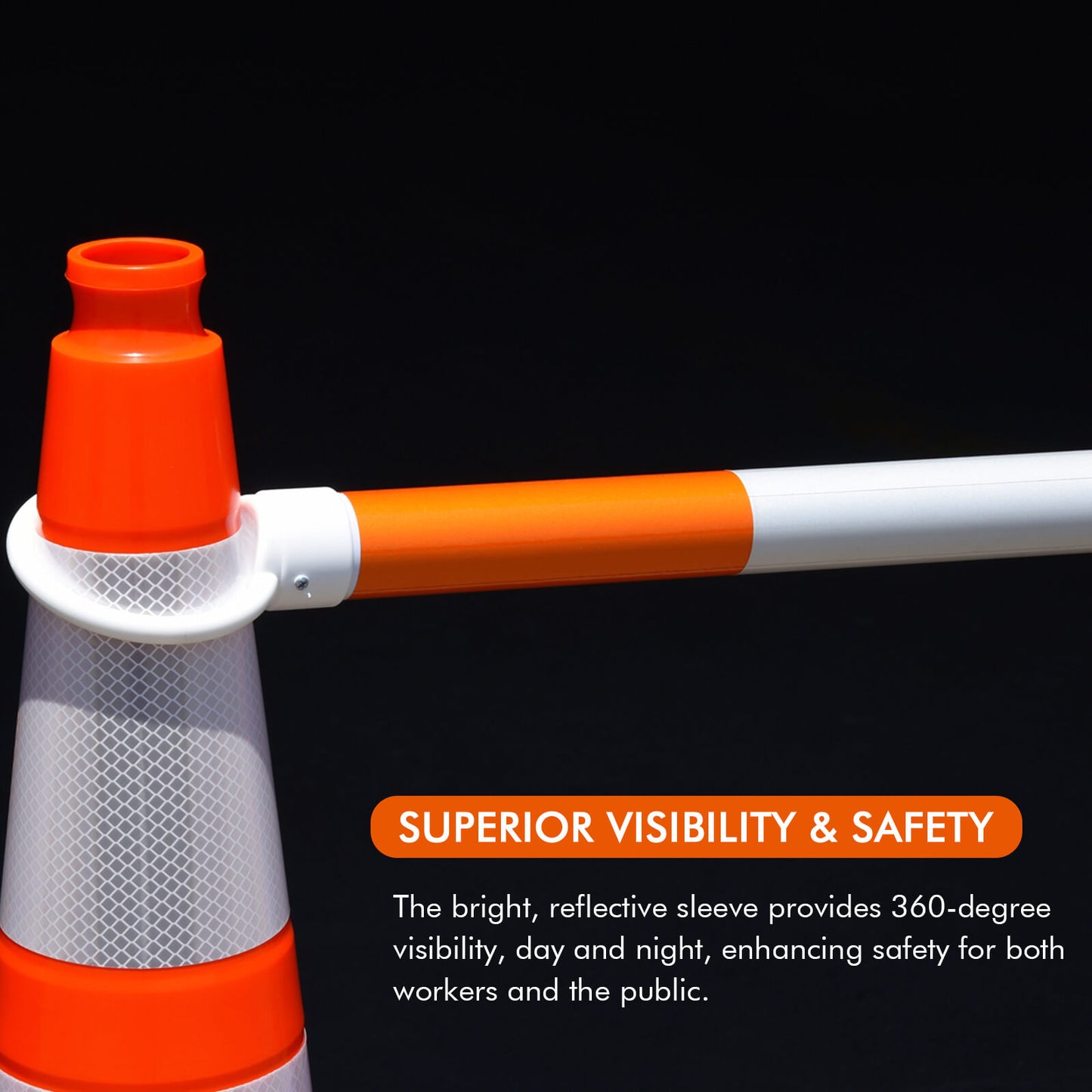 4-9 Ft Traffic Cone Bar 8PCS