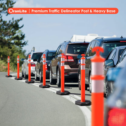 9PCS T-Top Delinetor Post with Base