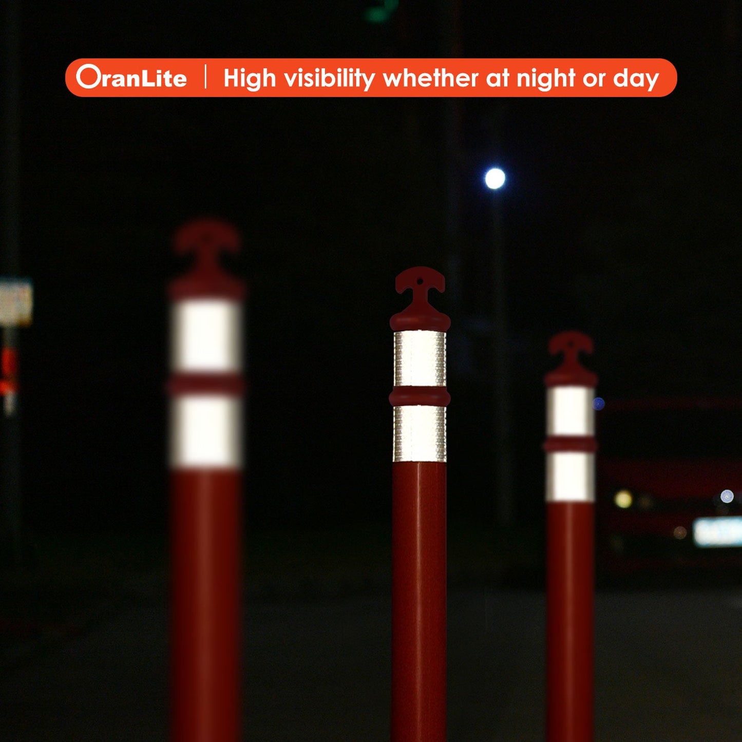 9PCS T-Top Delinetor Post with Base