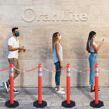 9PCS T-Top Delinetor Post with Base