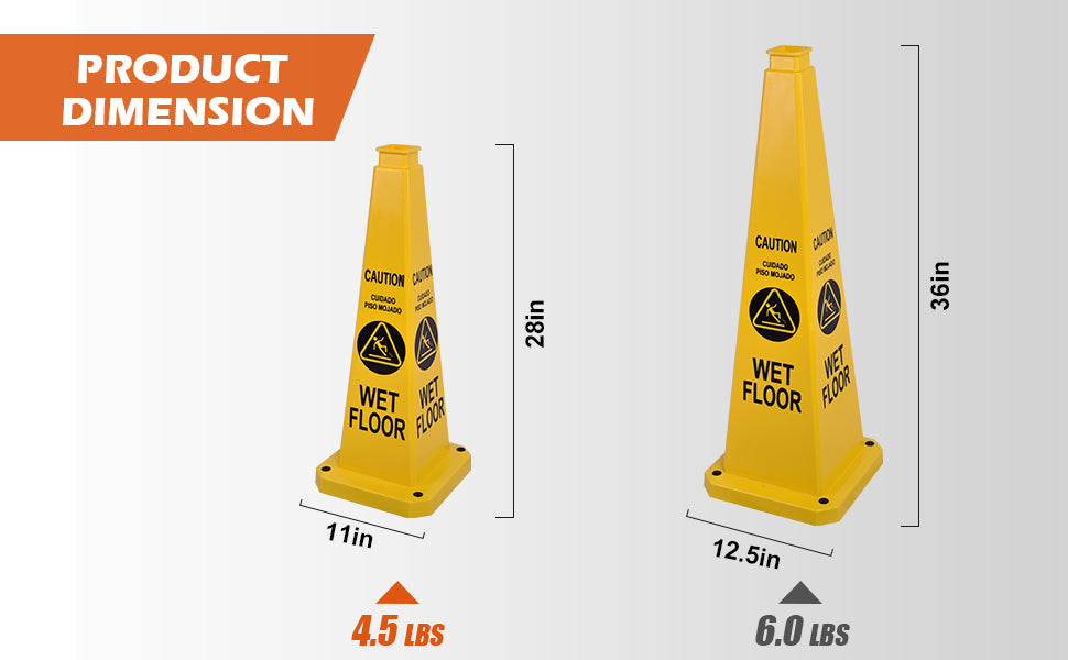 Safety Caution Cone with Handle